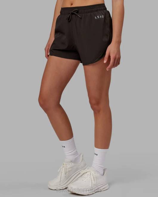Z8RH772 LSKD Frauen Dynamic Run Short – dunkles Walnussholz Bekleidung