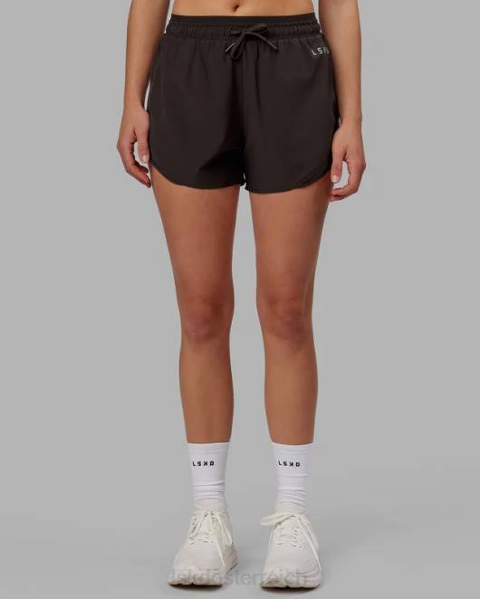 Z8RH772 LSKD Frauen Dynamic Run Short – dunkles Walnussholz Bekleidung