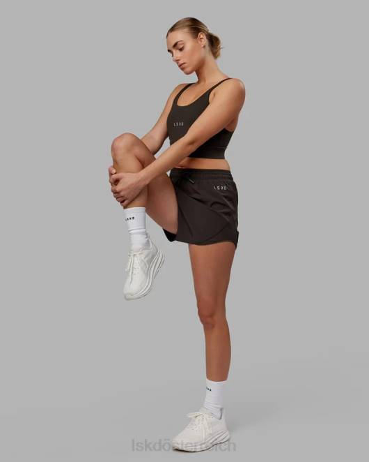 Z8RH772 LSKD Frauen Dynamic Run Short – dunkles Walnussholz Bekleidung