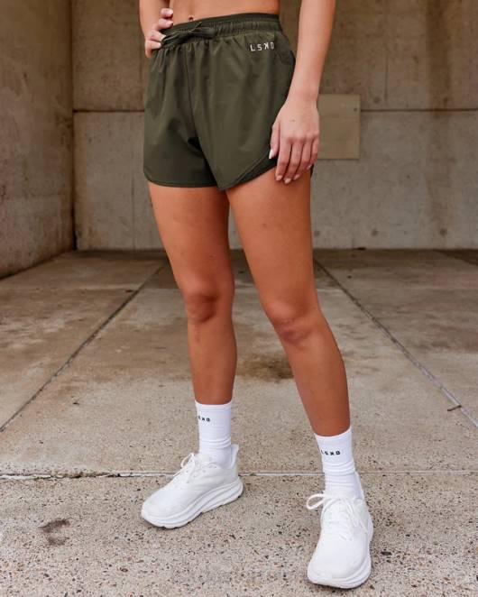 Z8RH773 LSKD Frauen dynamischer Kurzlauf - Waldnacht Bekleidung