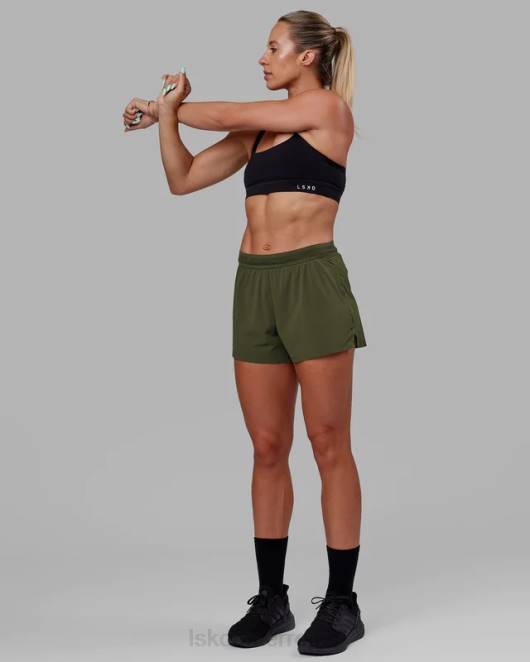 Z8RH775 LSKD Frauen Ultraair gefütterte Performance-Shorts – Forest Night Bekleidung