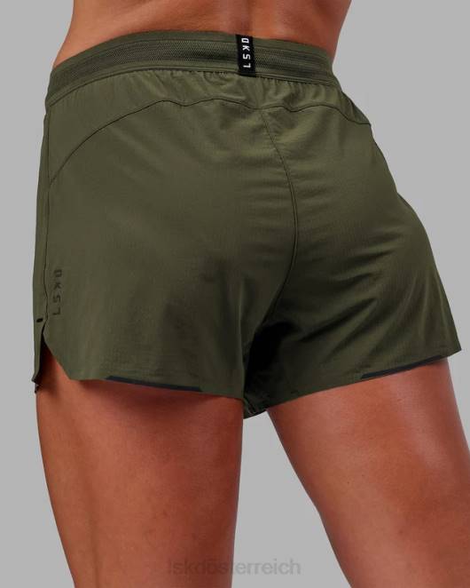 Z8RH775 LSKD Frauen Ultraair gefütterte Performance-Shorts – Forest Night Bekleidung