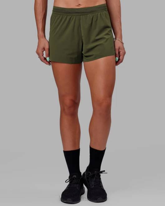 Z8RH775 LSKD Frauen Ultraair gefütterte Performance-Shorts – Forest Night Bekleidung