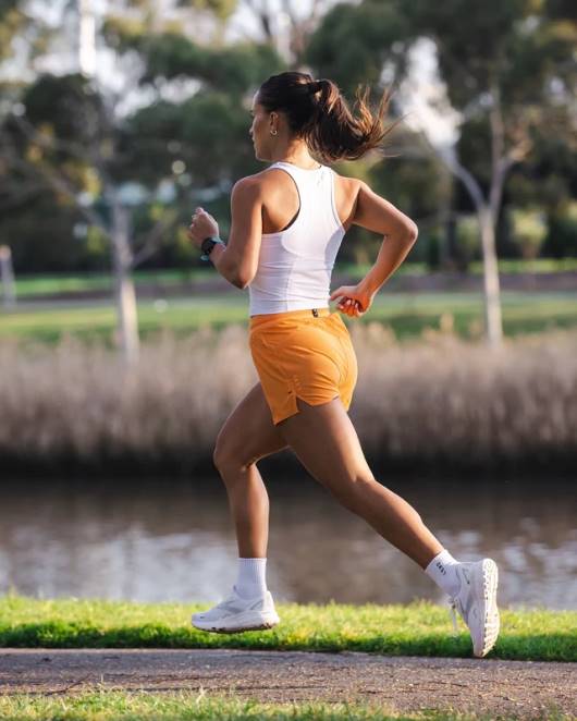 Z8RH780 LSKD Frauen Ultraair gefütterte Performance-Shorts – Nektarine Bekleidung