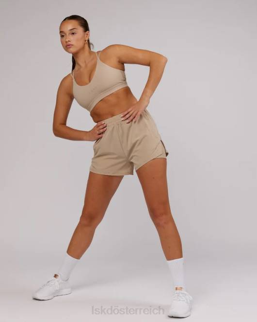Z8RH783 LSKD Frauen Challenger Liner Run Short – Taupe Bekleidung