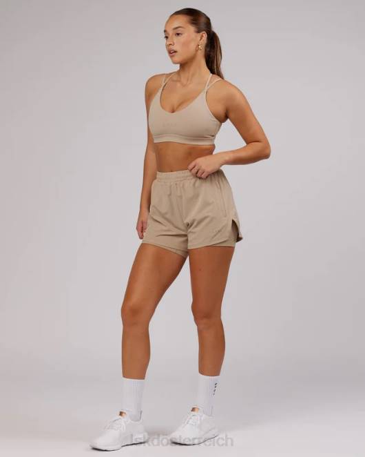 Z8RH783 LSKD Frauen Challenger Liner Run Short – Taupe Bekleidung