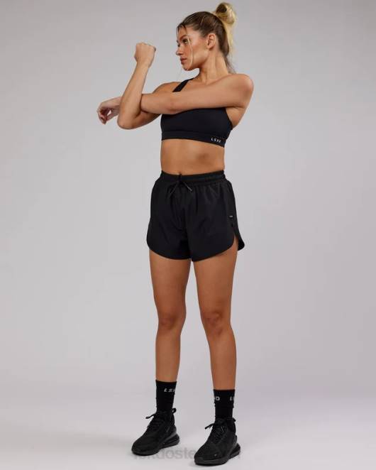 Z8RH786 LSKD Frauen Funktions-Trainingsshorts – schwarz Bekleidung