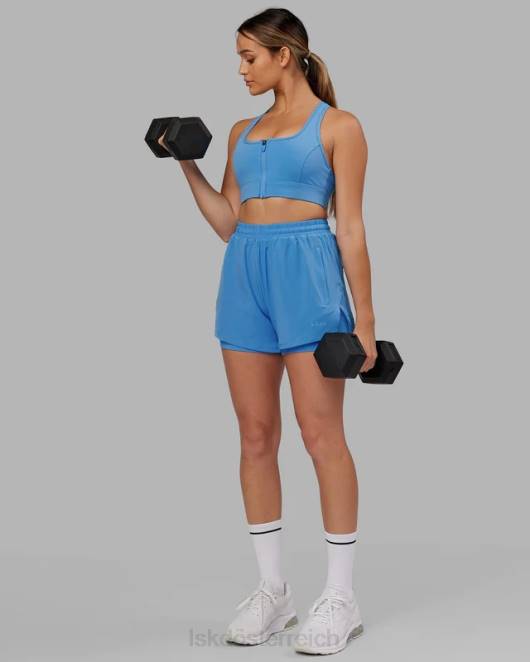 Z8RH789 LSKD Frauen Challenger Liner Run Short – Azurblau Bekleidung