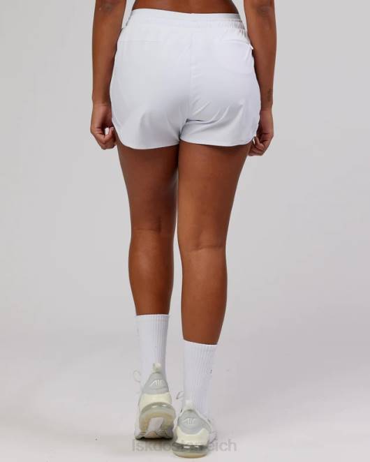 Z8RH791 LSKD Frauen dynamische Laufshorts – weiß Bekleidung