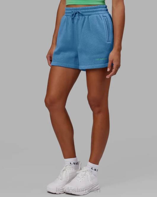 Z8RH796 LSKD Frauen Motion Lounge-Shorts – Azurblau Bekleidung