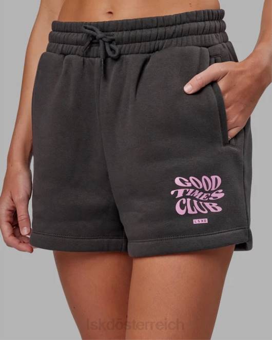 Z8RH799 LSKD Frauen Hyper Lounge Short – Asphalt Bekleidung