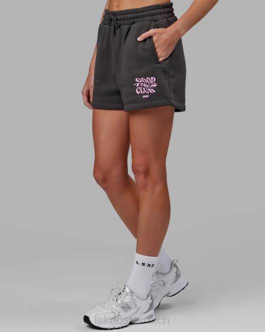 Z8RH799 LSKD Frauen Hyper Lounge Short – Asphalt Bekleidung