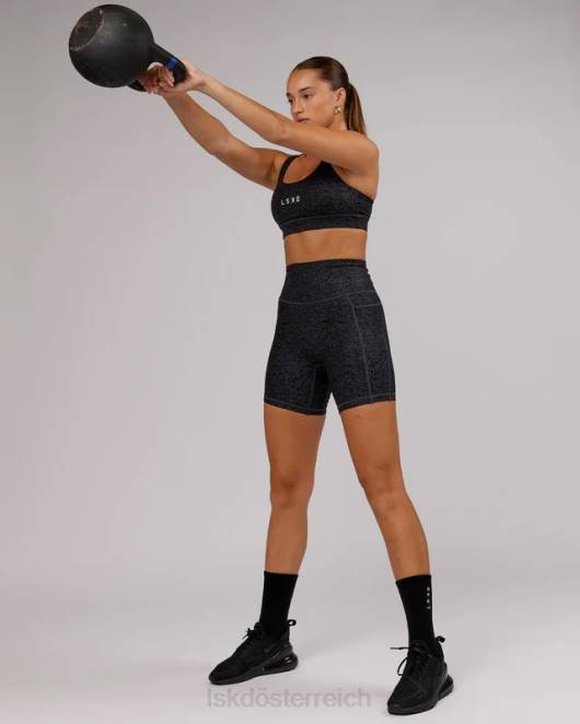 Z8RH100 LSKD Frauen Bridge-Sport-BH – schwarze Radierung Bekleidung