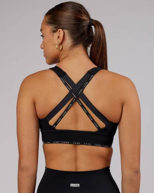 Z8RH102 LSKD Frauen MVP Sport-BH – Schwarz Bekleidung