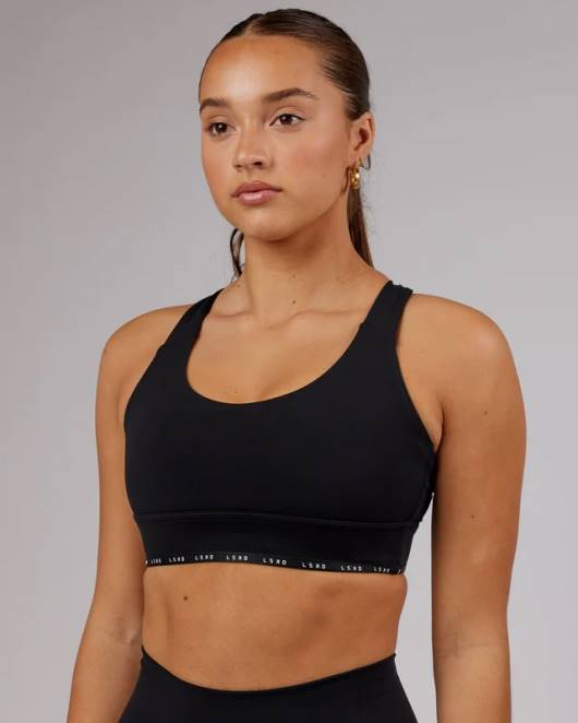 Z8RH102 LSKD Frauen MVP Sport-BH – Schwarz Bekleidung