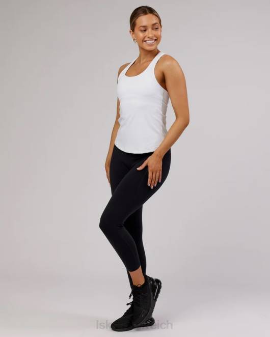 Z8RH131 LSKD Frauen Lift-Hebe-Performance-Tanktop – Weiß Bekleidung