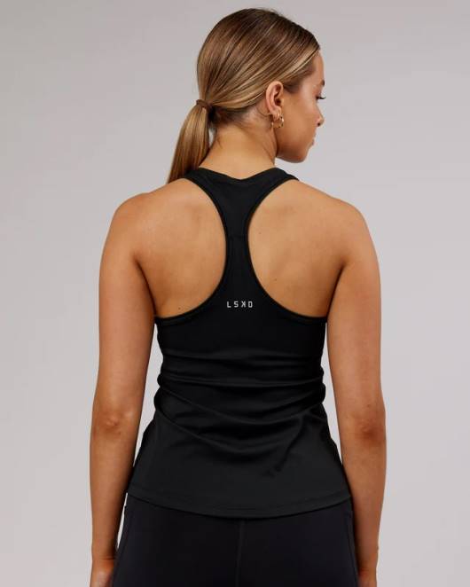 Z8RH141 LSKD Frauen Lift-Hebe-Performance-Tanktop – Schwarz Bekleidung