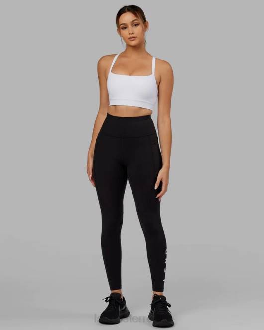 Z8RH14 LSKD Frauen Momentum gerippter Sport-BH – Weiß Bekleidung