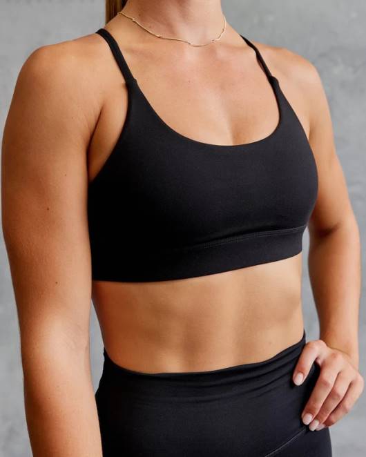 Z8RH15 LSKD Frauen Elixir Sport-BH - Schwarz Bekleidung