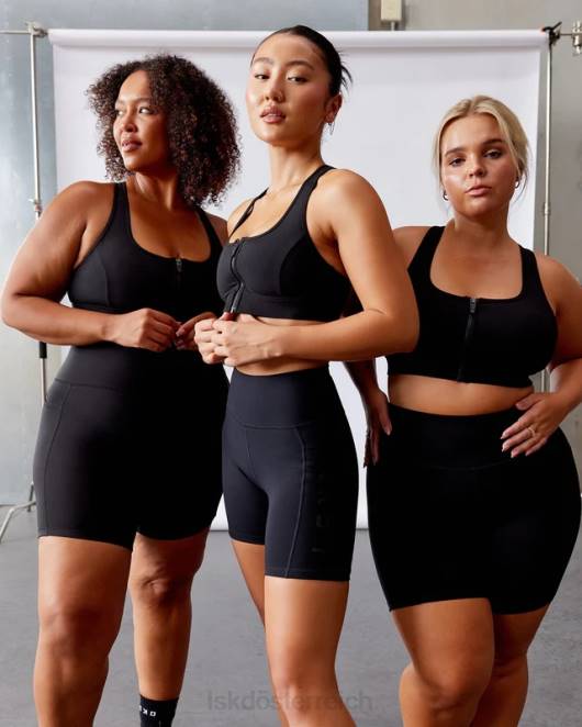 Z8RH18 LSKD Frauen Sprint-Sport-BH - Schwarz Bekleidung