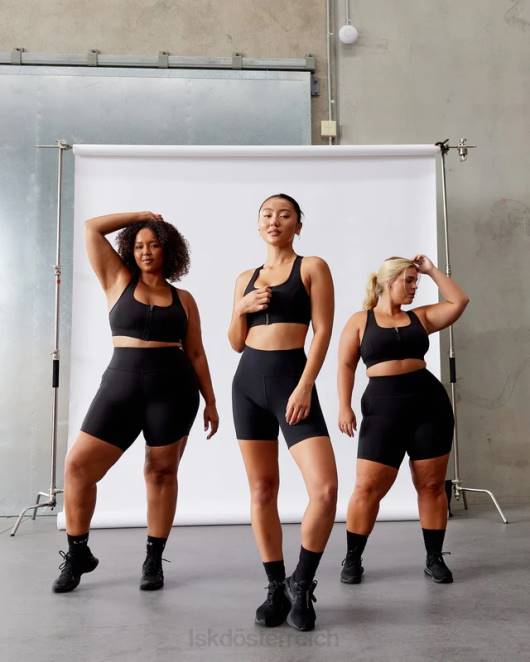 Z8RH18 LSKD Frauen Sprint-Sport-BH - Schwarz Bekleidung