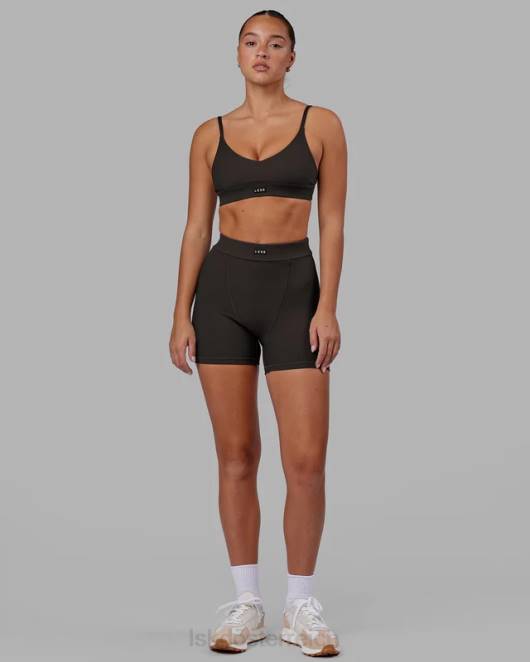 Z8RH1 LSKD Frauen vitalize geripptes Bralette – dunkler Walnuss Bekleidung