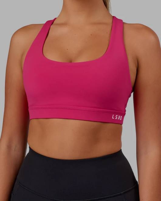 Z8RH20 LSKD Frauen Base Sport-BH – Azalia Pink Bekleidung