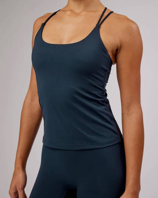 Z8RH216 LSKD Frauen Inversions-BH-Tanktop – Marineblau Bekleidung