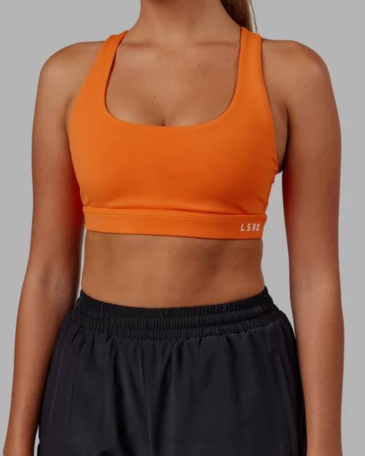Z8RH21 LSKD Frauen Base Sport-BH - Sweet Mandarine Bekleidung