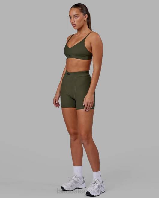 Z8RH2 LSKD Frauen vitalize geripptes Bralette – Waldnacht Bekleidung