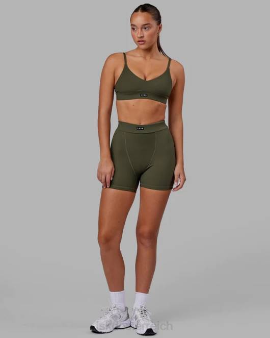 Z8RH2 LSKD Frauen vitalize geripptes Bralette – Waldnacht Bekleidung