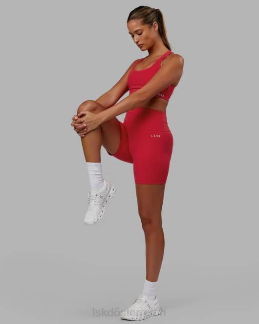 Z8RH31 LSKD Frauen Base Sport-BH - Scharlachrot Bekleidung