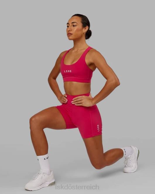 Z8RH36 LSKD Frauen Rep-Sport-BH mit kleinem Logo – Boysenberry Bekleidung