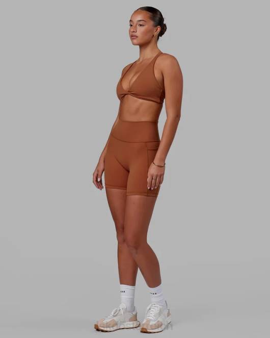 Z8RH45 LSKD Frauen agiler Sport-BH - Haselnuss Bekleidung