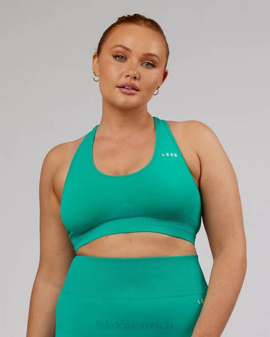 Z8RH46 LSKD Frauen Nahtloser Sport-BH „Limitless“ – Hyper Teal Bekleidung