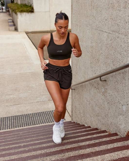 Z8RH4 LSKD Frauen Propel-Sport-BH – dunkler Walnuss Bekleidung