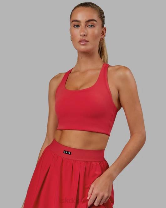 Z8RH50 LSKD Frauen Ace Longline-BH – Scharlachrot Bekleidung