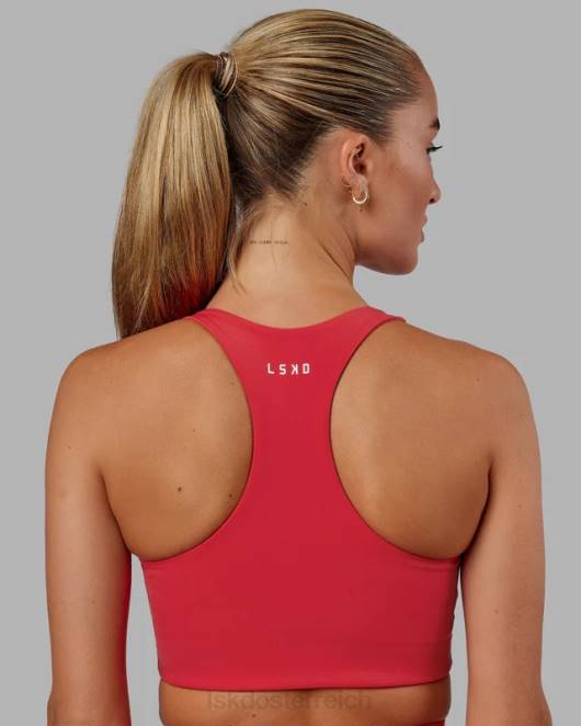 Z8RH50 LSKD Frauen Ace Longline-BH – Scharlachrot Bekleidung