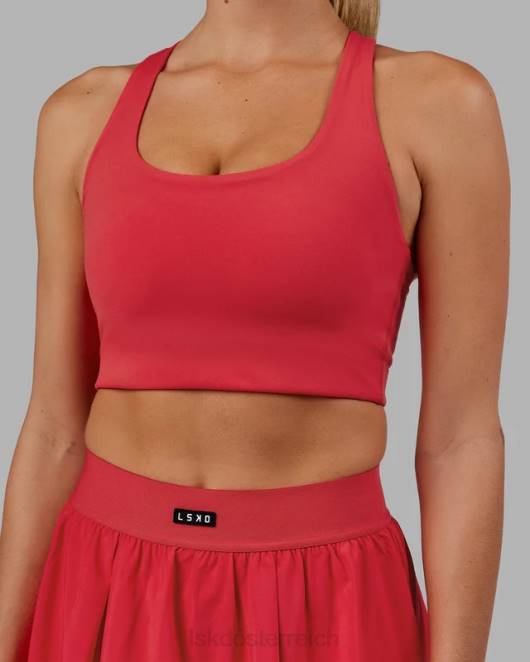 Z8RH50 LSKD Frauen Ace Longline-BH – Scharlachrot Bekleidung