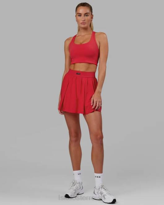 Z8RH50 LSKD Frauen Ace Longline-BH – Scharlachrot Bekleidung