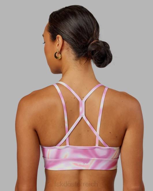 Z8RH62 LSKD Frauen Bridge-Sport-BH – Euphoria-Print – Rosa Bekleidung
