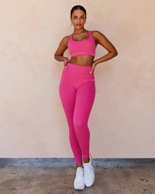 Z8RH67 LSKD Frauen Base Sport-BH - Magenta Bekleidung
