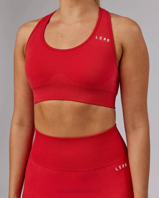 Z8RH69 LSKD Frauen Limitless nahtloser Sport-BH – Scharlachrot Bekleidung