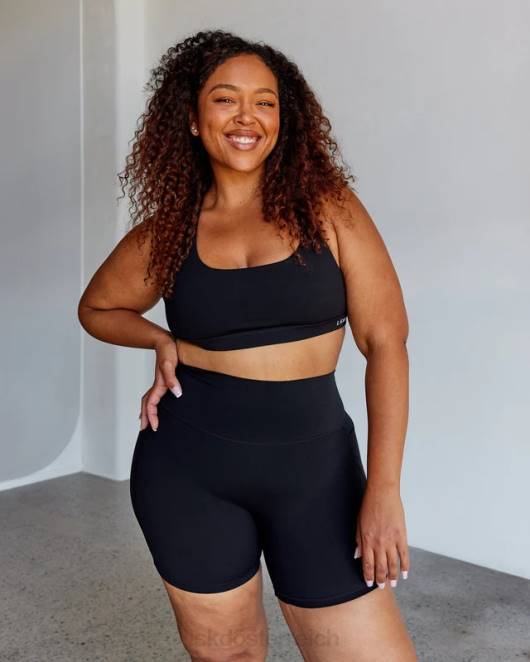 Z8RH73 LSKD Frauen Base Sport-BH - Schwarz Bekleidung