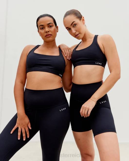 Z8RH73 LSKD Frauen Base Sport-BH - Schwarz Bekleidung