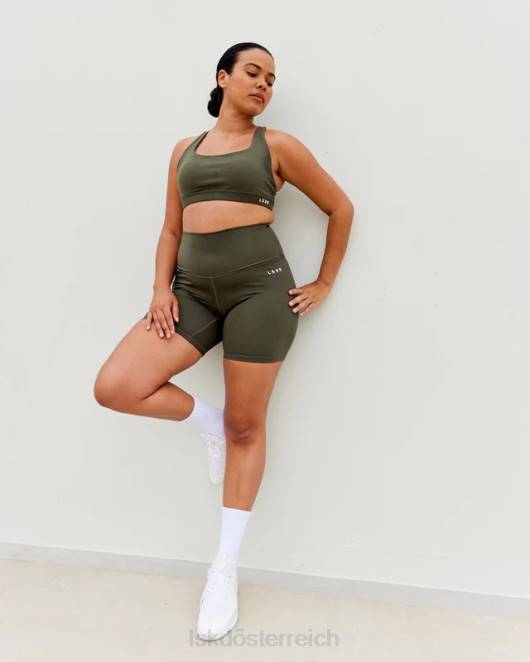 Z8RH77 LSKD Frauen Base Sport-BH - Waldnacht Bekleidung