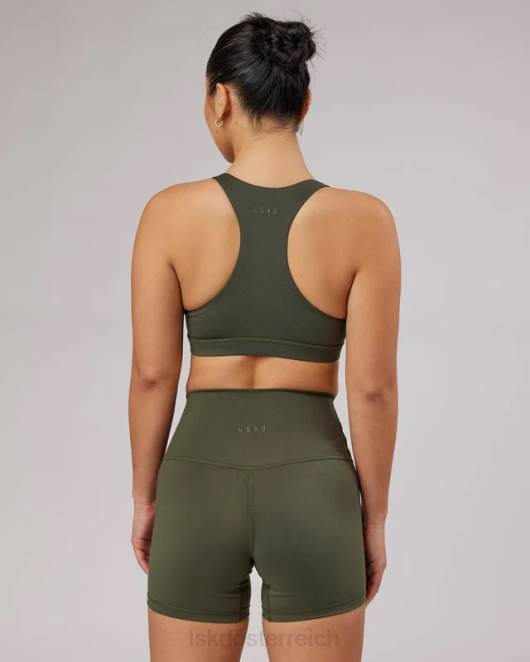 Z8RH77 LSKD Frauen Base Sport-BH - Waldnacht Bekleidung