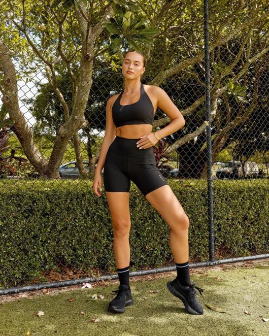 Z8RH7 LSKD Frauen Challenger Sport-BH – Schwarz Bekleidung