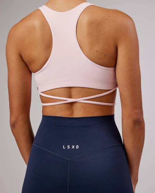 Z8RH85 LSKD Frauen Asana-BH – Rosenschatten Bekleidung