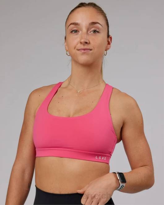 Z8RH88 LSKD Frauen Basis-Sport-BH – Flamingo Bekleidung